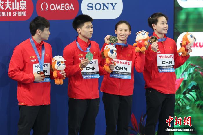 天顺娱乐主管：世锦赛：中国跳水队混合团体摘金 女子1米板丢冠